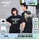 BOY LONDON【金翼鎖鏈】夏季短袖情侶款翅膀燙金潮牌圓領(lǐng)T恤N01918 黑印金N01918 經(jīng)典升級 XL