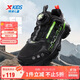 特步（XTEP）兒童童鞋兒童中大童網(wǎng)格旋鈕扣休閑鞋 黑/光感綠 39碼