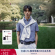 TOMMY HILFIGER【輕松感】夏季男裝透氣棉麻輕薄中性簡(jiǎn)約短袖襯衫外套J8444 藍(lán)灰色C9T L （推薦：150-165斤）