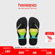 havaianas哈唯納Brasil Tech 海邊人字拖外穿拖鞋男士夏沙灘涼拖 1069-墨黑色 43-44 巴西碼