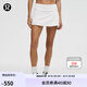 lululemon丨Pace Rival 女士運(yùn)動(dòng)中腰短裙 速干芯吸 LW8A84R 白色 S /6
