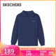斯凱奇（Skechers）長(cháng)袖衫男士秋季百搭打底衫戶(hù)外舒適運動(dòng)衫休閑T恤上衣L325M083