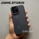 梵皓伊新款碳纖維紋適用iPhone16proMax手機殼磁吸款蘋果15/14pro凱拉夫紋浮雕手感13Max幾何圖形保護套 LF39（黑點跑道）碳纖維紋理-mag強磁吸 iPhone 13