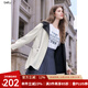 百圖betu女裝2025秋季新款風(fēng)衣拼色設(shè)計(jì)山系戶外風(fēng)衣外套女2508T61 杏色 L （杏色預(yù)售09/09發(fā)貨）