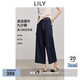 LILY2025夏新款女裝復古寬松百搭通勤顯瘦九分牛仔褲直筒褲休閑褲 419牛仔藍 M