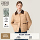 Teenie Weenie小熊女裝棉服2025冬季新款時(shí)髦菱形格保暖巴恩風(fēng)外套 卡其色 S