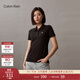 Calvin KleinJeans夏季女士休閑字母印花ck通勤純色修身短袖T恤POLO衫J223493