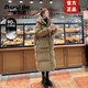 奧絲婕（Aosijie）高端品牌 羽絨服女長(cháng)款過(guò)膝2025冬季新款韓版加厚白鴨絨連帽外套 卡其色 M 【110-130斤】