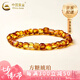 中國(guó)黃金（CHINA GOLD）小方糖琥珀手串女2025新款新中式手生日禮物送女友老婆教師節(jié)禮物 方糖琥珀手串-品牌禮盒