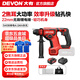 大有（Devon）20V鋰電無刷電錘5408充電電錘沖擊鉆混凝土打瓷磚輕錘鉆兩功能 4.0Ah單電快充（75W）