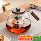 憶壺茶（YIHUTEA）茶壺玻璃煮茶壺加厚泡茶壺家用水壺耐高溫帶過濾水壺煮茶器茶具 【特色壺嘴】圓沐壺1600ml