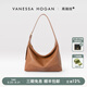 VANESSA HOGAN【張雅欽同款】VH女包欣冉hobo包頭層植鞣牛皮斜挎單肩包生日禮物 可可紅棕-中號+綠野仙蹤禮盒