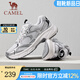 駱駝（CAMEL）老爹鞋2025春季新款復(fù)古時(shí)尚輕便透氣軟彈舒適情侶休閑運(yùn)動(dòng)男鞋 G25S852108 月影灰 女 36