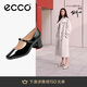 愛步（ECCO）夏季時尚優(yōu)雅風(fēng)瑪麗珍粗跟高跟鞋 型塑290963 黑色37