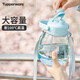 特百惠（Tupperware）大肚杯1.1L塑料杯女士學(xué)生夏季運動(dòng)水杯子大容量雙飲帶吸管馬卡藍