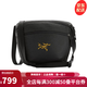 始祖鳥（ARC'TERYX）MANTIS 2L多用途刺繡鳥標戶外胸腰包拉鏈開合可單肩斜挎 黑色【約25.5*21.5*10cm】 均碼