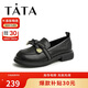 他她春商場(chǎng)同款時(shí)尚甜美蝴蝶結(jié)百搭樂(lè)福鞋WCPA1AA3 黑色 37