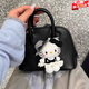 時(shí)島赫本風(fēng)HelloKitty掛件玩偶毛絨書包包掛件鑰匙扣可愛高顏值ins 【赫本風(fēng)KT-愛心扣】 高8cm