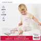 Aimer kids愛慕嬰兒奶皮開心小豬佩奇中性嬰幼短袖睡袋AB345D991 白底佩奇滿印 90