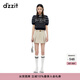 DZZIT【爆款補單】地素短褲早春新款壓褶工藝裙褲設(shè)計學院風女 淺卡其色 XS