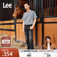 Lee【張凌赫代言】涼涼褲25新品723修身中腰直筒輕薄黑灰男牛仔褲 黑灰色 32