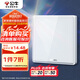 公牛（BULL） 開關(guān)插座 亞克力系列 防濺盒面板白板蓋板86型面板 G62B101 白色