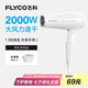 飛科（FLYCO）電吹風(fēng)機家用發(fā)廊大功率2000W速干恒溫便攜可折疊白色FH6232