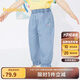 巴拉巴拉童裝女童褲子兒童長褲2024夏裝時尚經(jīng)典牛仔褲印花潮208224108020