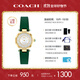 蔻馳（COACH）CARY系列 貝母表盤(pán) 石英女表14503894小綠表 禮物/送禮