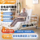 冠奇電動護(hù)理床老人家用多功能癱瘓病床全自動智能醫(yī)用床大小便翻身床 GQ-A201手電兩用【電動便孔】