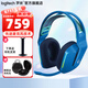 羅技（G）G733無線游戲耳機RGB炫彩7.1環(huán)繞聲頭戴式電競降噪BLUE麥克風FPS吃雞耳麥輕量化 G733藍色