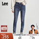 Lee24秋冬新品433修身高腰窄腳中藍色女士牛仔褲潮A06906 中藍色 27