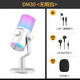 閃克（maono） 游戲麥克風(fēng)電腦話(huà)筒usb直播手機降噪電容麥電競外設臺式唱歌收音設備dm30 DM30白色(電競游戲麥 軟件調音)