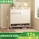 億家木鞋柜家用門(mén)口室內入戶(hù)玄關(guān)收納柜一體靠墻儲物柜2025新款陽(yáng)臺鞋架 【實(shí)木柜腿】70*32*90cm 自行安裝