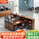 時(shí)仁（ShiRen）辦公桌組合辦公家具財(cái)務(wù)辦公桌公司屏風(fēng)職員工位簡(jiǎn)約現(xiàn)代辦公室 T型雙人位【帶柜椅】