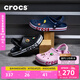 卡駱馳crocs洞洞鞋貝雅卡駱班輕便耐磨一腳蹬休閑鞋|205089 黑色/白色-066 41 /42(260mm)