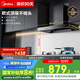 美的（Midea）抽吸排油煙機(jī)歐式頂吸式家用自清潔抽煙機(jī)脫排油煙機(jī)CXW-268-T201國家補(bǔ)貼20%可配燃?xì)庠? title=