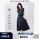 佐丹奴假兩件連衣裙女夏季抗皺保型圓領(lǐng)收腰短袖裙子05465469