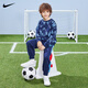 NIKE 耐克兒童套裝兩件套 2025秋季男童純棉童裝衛(wèi)衣長(zhǎng)褲子長(zhǎng)袖套裝 靛藍(lán)色 【100%純棉】 120 /6 【建議身高110-116cm】