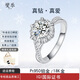 燮樂豪華顯大IGI證書PT950鉑金人工培育鉆石女士戒指人造戒子女友禮物 下單備注所需號數(shù) 18K金1克拉培育鉆石D色VS1/3EX/N