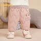 巴拉巴拉童裝嬰兒羽絨褲男童長(cháng)褲女童褲子冬裝保暖褲寶寶高腰護肚萌趣可愛(ài) 粉紅兔兔-白鴨絨 209425108207 90 cm-充絨量23g