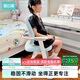 黑白調(diào)兒童Y1兒童學(xué)習(xí)椅學(xué)生桌椅子寫字矯姿座椅兒童學(xué)習(xí)餐學(xué)椅可升降 Y1【12cm追背/三檔腳踏】藍(lán) 【三防布料】