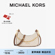 MICHAEL KORS邁克高仕 MK【七夕禮物】Cora 女士中號鏈條單肩包 香草白/橡果棕 150 中號