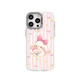 FUNNY RICH兔兔貼貼適用iPhone16ProMax手機殼蘋果15puls新款磁吸保護套漸變色透明14女款防摔高級感可愛個性 撞色珍珠白（磁吸款） iPhone 14 Pro Max