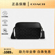 蔻馳（COACH） GRAHAM 23男包經(jīng)典印花商務(wù)單肩斜挎包相機包 618禮物送男友 黑灰色CV921QBMI5