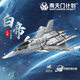樂go高難度積木拼裝玩具南天門計劃手辦模型戰(zhàn)斗機殲20玄女?dāng)[件 南天門計劃戰(zhàn)機【白帝】860+顆粒 6-8歲7-12歲生日禮物