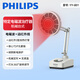 PHILIPS飛利浦紅外線理療儀烤燈理療儀烤電醫(yī)用神燈家用遠紅外光治療儀 電磁波譜治療器(臺式 紅光二合一)