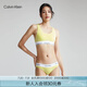 Calvin Klein內(nèi)衣【明星同款摩登引力帶】女士ck輕運動工字美背文胸QF3785AD SLM-檸檬黃 M 推薦75B-85A
