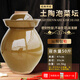 黔榮陶土陶泡菜壇子家用四川老加厚陶瓷酸菜密封罐帶蓋商用咸菜腌菜罐子 加厚水容量50斤【帶內蓋】