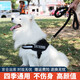 星舵狗繩狗狗牽引繩遛狗繩胸背帶狗鏈子防爆沖中大型犬金毛拉布拉多 黑色 M（建議24-46斤）